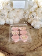 Charger l'image dans la galerie, Fondants cœur et feuilles or / Parfum Bois de rose