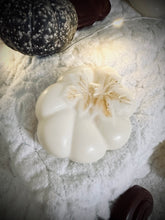 Charger l&#39;image dans la galerie, Fondant Citrouille feuilles blanche et doré / Parfums au choix
